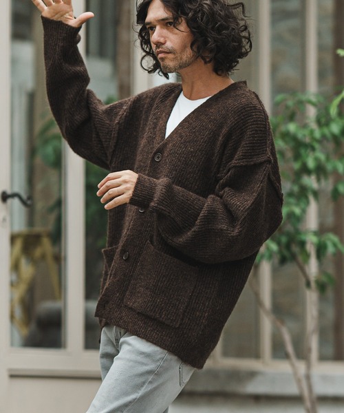 CAMBIO｜mcg3485-手編みショールカーディガン | Rakuten Fashion(楽天