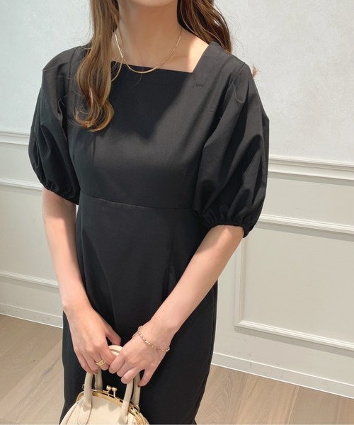 JOIEVE ドット ワンピース マーメイドスカート スクエアネック ワンピース JOIEVE ドット ワンピース マーメイドスカート スクエアネック