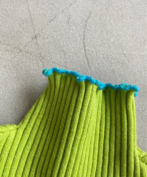 SANSeLF（サンセルフ）の「Se リブメロウトップス 【SANSeLF】sanw22a032 【ZOZOTOWN限定アイテム】（その他トップス・レディース・ブラック/ライトグリーン/アイボリー・FREE）」の22枚目の写真