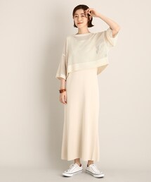 THE SHOP TK （ザ ショップ ティーケー ）の「◆メッシュ×ノースリーブワンピース（ワンピース）」
