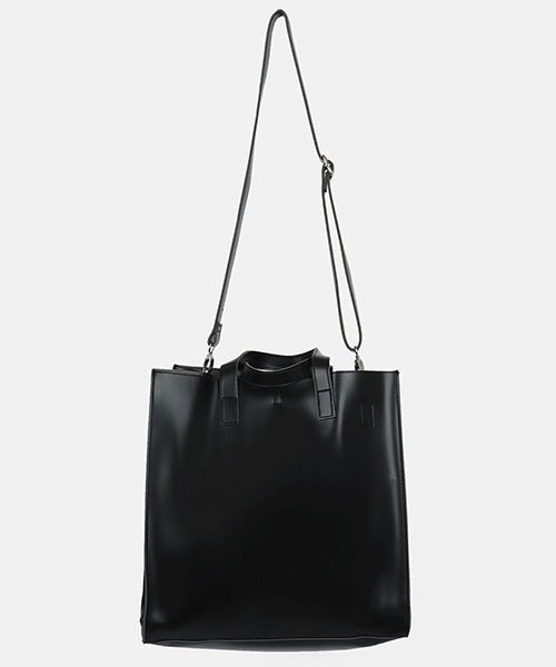 WESTBOY(ウエストボーイ)の「シンセティックレザーショルダートートバッグWO22BG02【WB ORIGINALS】(トートバッグ・メンズ・ブラック・FREE)」の6枚目の写真