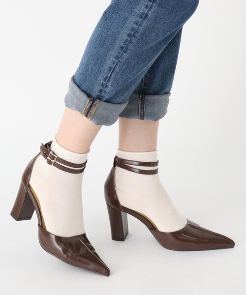 ESPERANZA（エスペランサ）の「センターシームアンクルストラップパンプス（パンプス・レディース・ブラック/ベージュ/ブラウン系8・LL/S/M/L）」の7枚目の写真