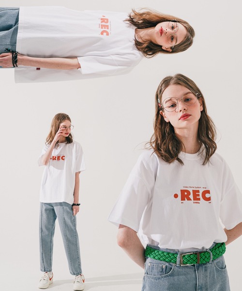 WV PROJECT（ダブリューブイプロジェクト）の「【WV PROJECT】Record Short-sleeve Tee（Tシャツ/カットソー・メンズ・ホワイト/ブラック/ネイビー/ピンク/グリーン・M/L）」の6枚目の写真