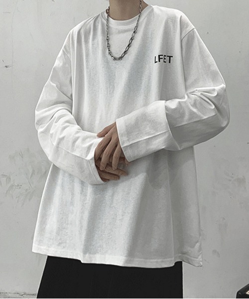 NEW GENTLEMAN(ニュージェントルマン)の「LFET ビッグロンT(Tシャツ/カットソー・メンズ・ホワイト/ブラック/グレー/オレンジ/ブルー/グリーン・M/L/XL)」の9枚目の写真