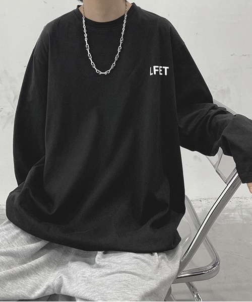 NEW GENTLEMAN(ニュージェントルマン)の「LFET ビッグロンT(Tシャツ/カットソー・メンズ・ホワイト/ブラック/グレー/オレンジ/ブルー/グリーン・M/L/XL)」の12枚目の写真