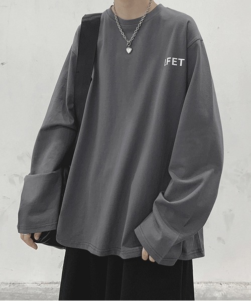 NEW GENTLEMAN(ニュージェントルマン)の「LFET ビッグロンT(Tシャツ/カットソー・メンズ・ホワイト/ブラック/グレー/オレンジ/ブルー/グリーン・M/L/XL)」の15枚目の写真