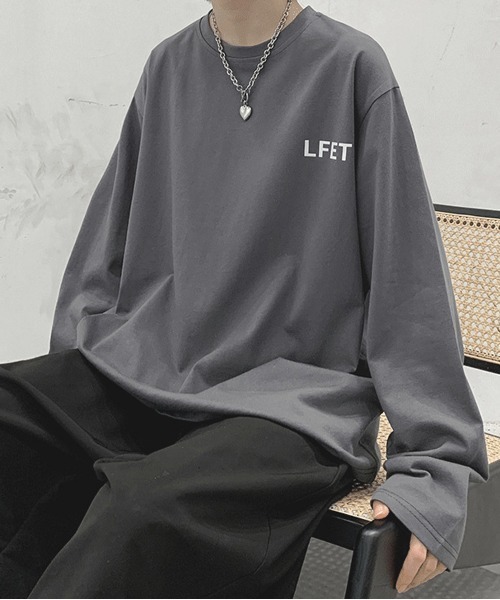 NEW GENTLEMAN(ニュージェントルマン)の「LFET ビッグロンT(Tシャツ/カットソー・メンズ・ホワイト/ブラック/グレー/オレンジ/ブルー/グリーン・M/L/XL)」の16枚目の写真