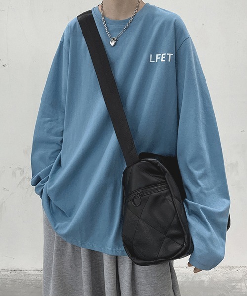NEW GENTLEMAN(ニュージェントルマン)の「LFET ビッグロンT(Tシャツ/カットソー・メンズ・ホワイト/ブラック/グレー/オレンジ/ブルー/グリーン・M/L/XL)」の22枚目の写真