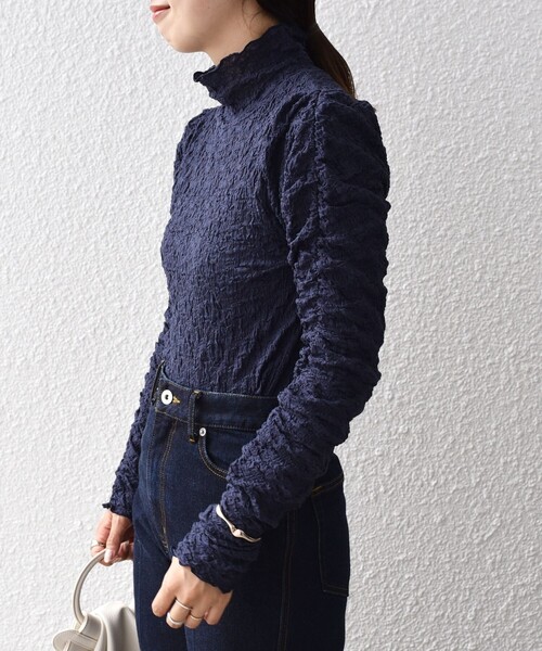 SHIPS（シップス）の「*〈手洗い可能〉シャーリングメロータートル◆（その他トップス・レディース・ブラック/ネイビー/ピンク/ナチュラル・ONE SIZE）」の11枚目の写真