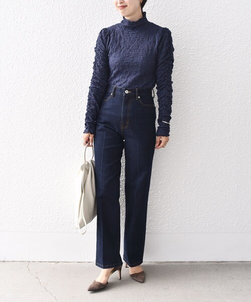 SHIPS（シップス）の「*〈手洗い可能〉シャーリングメロータートル◆（その他トップス・レディース・ブラック/ネイビー/ピンク/ナチュラル・ONE SIZE）」の8枚目の写真