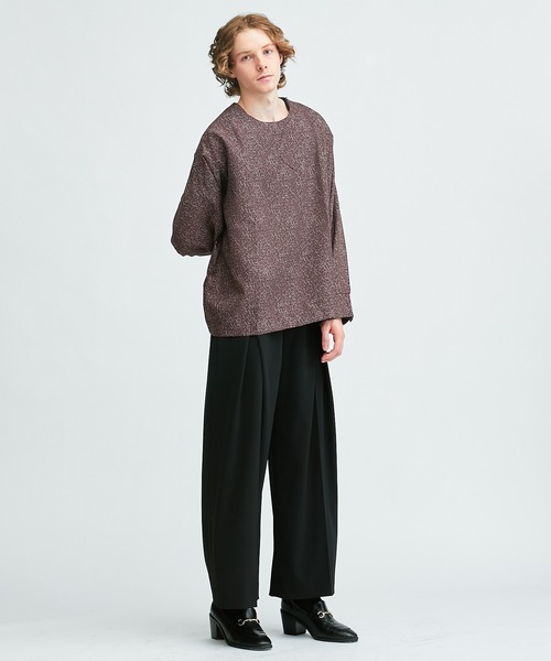 Lui's（ルイス）の「マロニカカフスプルオーバー（Tシャツ/カットソー・メンズ・ブラック/バーガンディー・SMALL/MEDIUM）」の10枚目の写真