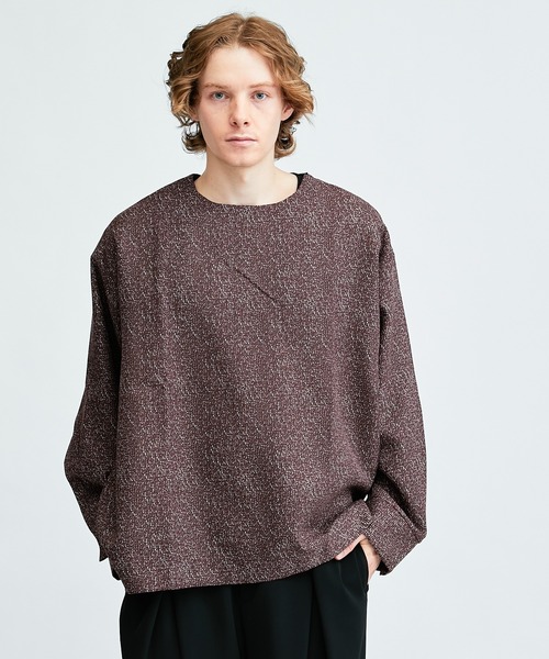 Lui's（ルイス）の「マロニカカフスプルオーバー（Tシャツ/カットソー・メンズ・ブラック/バーガンディー・SMALL/MEDIUM）」の4枚目の写真