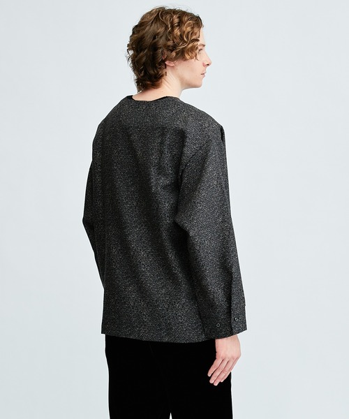 Lui's（ルイス）の「マロニカカフスプルオーバー（Tシャツ/カットソー・メンズ・ブラック/バーガンディー・SMALL/MEDIUM）」の18枚目の写真