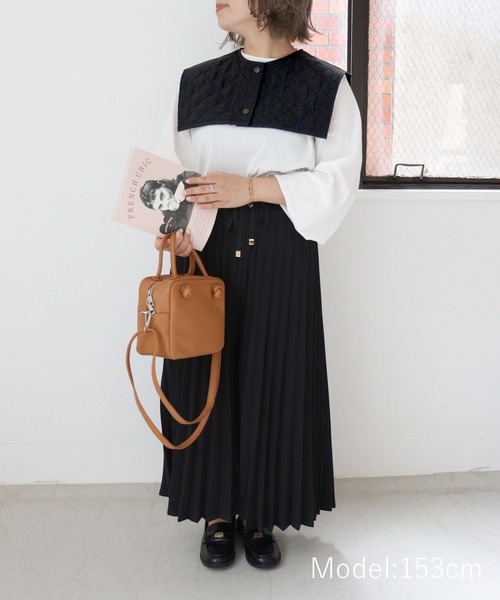 DONOBAN（ドノバン）の「キルティング付け襟（付け襟・レディース・カーキ/ベージュ/アイボリー/ブラック・F）」の9枚目の写真