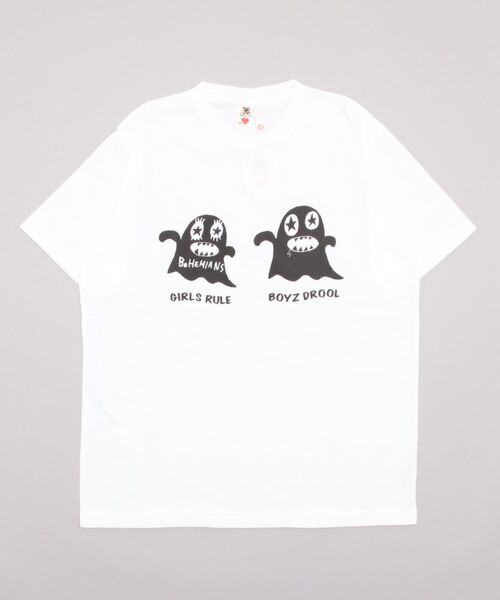 BOHEMIANS（ボヘミアンズ）の「BOHEMIANS/ボヘミアンズ　DOUBLE BOGEY PRINT TEE　Tシャツ（Tシャツ/カットソー・メンズ・ホワイト・M/XL/L）」の3枚目の写真