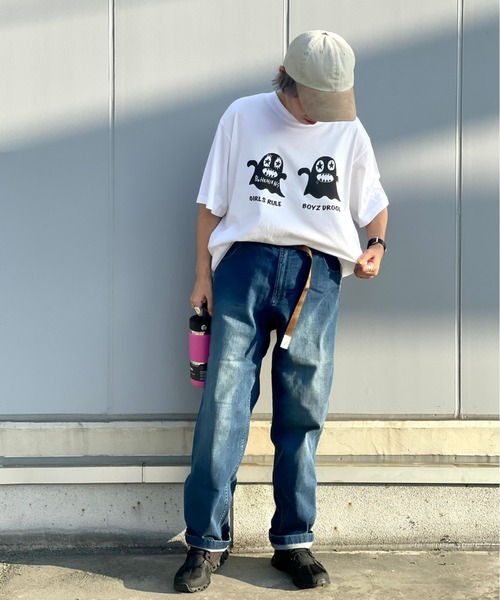 BOHEMIANS（ボヘミアンズ）の「BOHEMIANS/ボヘミアンズ　DOUBLE BOGEY PRINT TEE　Tシャツ（Tシャツ/カットソー・メンズ・ホワイト・M/XL/L）」の5枚目の写真