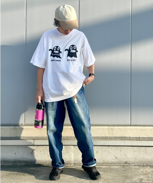 BOHEMIANS（ボヘミアンズ）の「BOHEMIANS/ボヘミアンズ　DOUBLE BOGEY PRINT TEE　Tシャツ（Tシャツ/カットソー・メンズ・ホワイト・M/XL/L）」の6枚目の写真