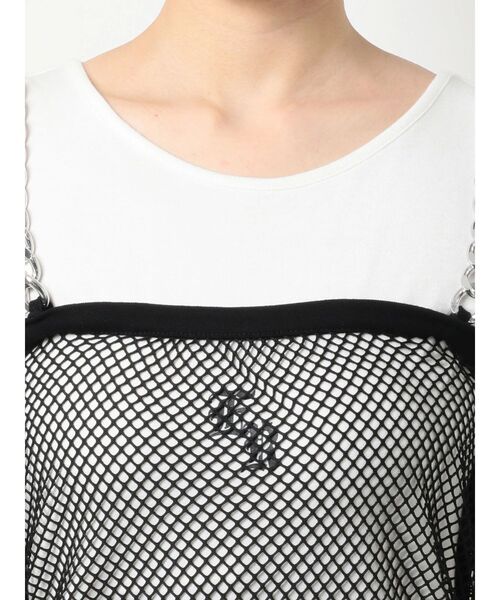 EVRIS(エヴリス)の「チェーンショルダーレイヤードワンピース(ワンピース・レディース・ホワイト/ブラック/ブルー・FREE)」の17枚目の写真