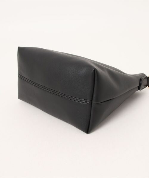 SALON de RUBAN（サロンドルヴァン）の「【SALON de RUBAN / サロン ド ルヴァン】 2wayハンドトート パスケース＆ポーチ付き（トートバッグ・レディース・ワイン/グリーン/ブラック×ホワイト・FREE）」の6枚目の写真