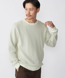 SHIPS | SHIPS: 2トーン ビッグワッフル クルーネック プルオーバー (ロンT)(Tシャツ/カットソー)