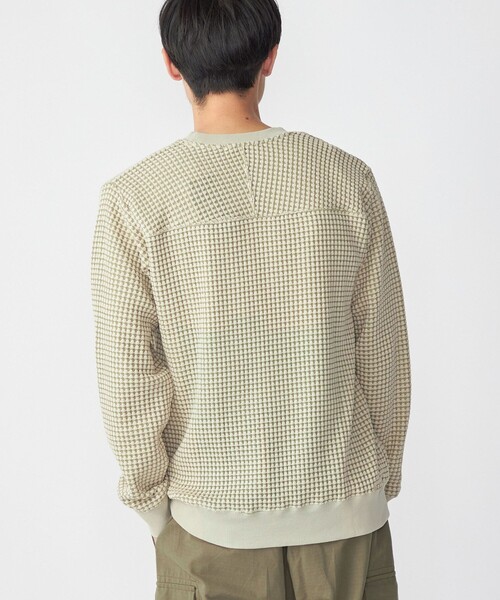SHIPS(シップス)の「SHIPS: 2トーン ビッグワッフル クルーネック プルオーバー (ロンT)(Tシャツ/カットソー・メンズ・チャコールグレー/ネイビー/ライトグリーン/ナチュラル・SMALL/MEDIUM/LARGE/X-LARGE)」の17枚目の写真