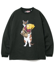 超ヘビーUSA/C 焼き芋猫 ロングスリーブTEE