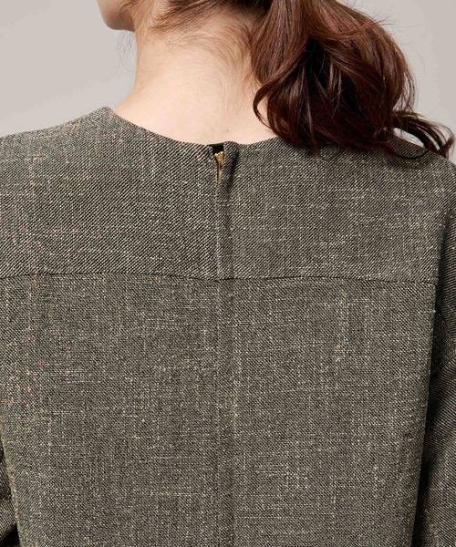 ROPE'（ロペ）の「【辺見えみりさんコラボ】OUTERSUNSET×ROPE'　ツイードドレス（ワンピース・レディース・ブラック系その他/ダークブラウン・36/38）」の10枚目の写真