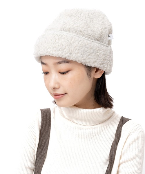 salle de bal（サルデバル）の「SHEEP BY THE SEA / シープ バイ ザ シー  HAT SNOWY ハット スノーイ IPJ（ニットキャップ/ビーニー・レディース・チャコール/ブラック/ライトグレー/ナチュラル・FREE）」の3枚目の写真