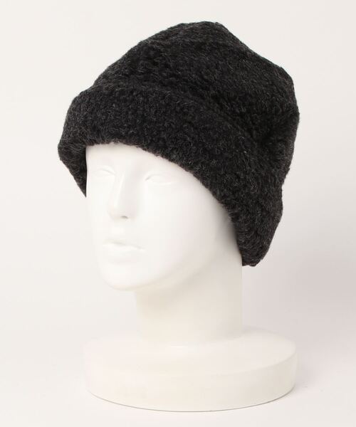 salle de bal（サルデバル）の「SHEEP BY THE SEA / シープ バイ ザ シー  HAT SNOWY ハット スノーイ IPJ（ニットキャップ/ビーニー・レディース・チャコール/ブラック/ライトグレー/ナチュラル・FREE）」の14枚目の写真
