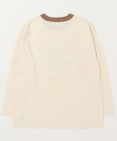 anap mimpi(アナップミンピ)の「カラーロゴプリントリンガーロングスリーブTシャツ(Tシャツ/カットソー・レディース・ベージュ/ネイビー/レッド/グリーン・FREE)」の16枚目の写真