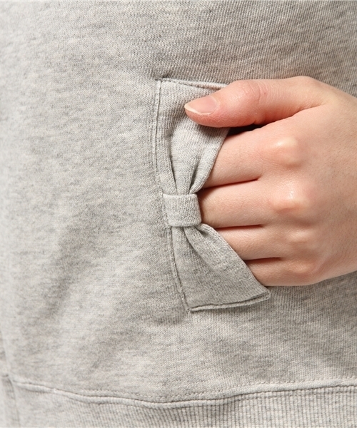 earth music&ecology(アースミュージックアンドエコロジー)の「【パーカーパーカー!】フードレースショートパーカー(パーカー・レディース・アイボリー/ライトグレー/ベージュ系その他/ラベンダー/イエロー/ミント・MEDIUM/SMALL)」の12枚目の写真