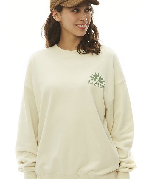 BILLABONG（ビラボン）の「BILLABONG レディース 【A/Div.】 ADIV SWEAT CREW クルーネックトレーナー 【2022年秋冬モデル】（スウェット・レディース・ブラック/オフホワイト/ブラウン系その他/グリーン系その他・MEDIUM/LARGE）」の7枚目の写真