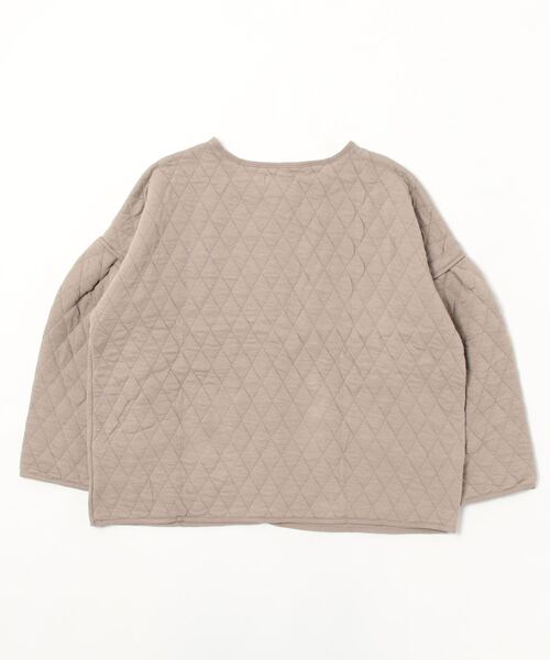 Samansa Mos2（サマンサ モスモス）の「カットキルトジャケット（テーラードジャケット・レディース・ブラック/カーキ/ベージュ・ﾌﾘ-）」の7枚目の写真