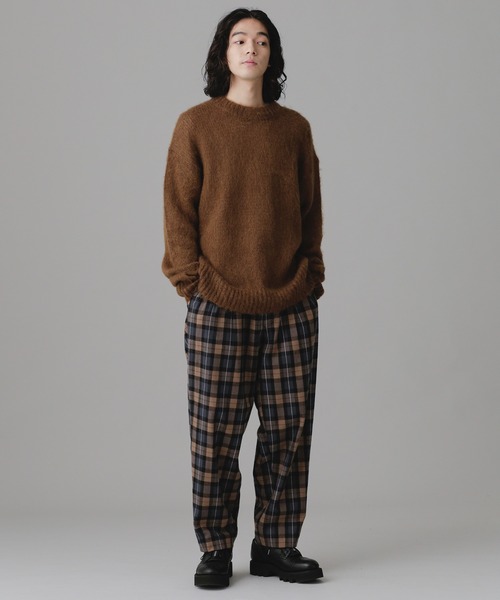 NANO universe（ナノユニバース）の「LB.03/アムンゼンチェックイージーパンツ（その他パンツ・メンズ・ブラック/ネイビー・S/M/L）」の14枚目の写真