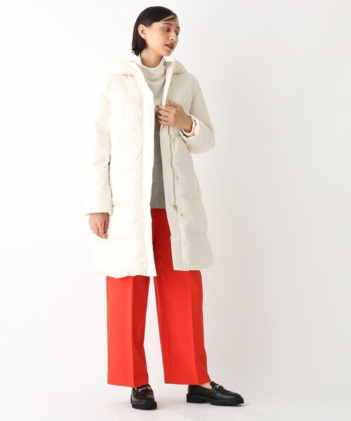 【ミュラーダウン】ボリュームカラーロングジャケット