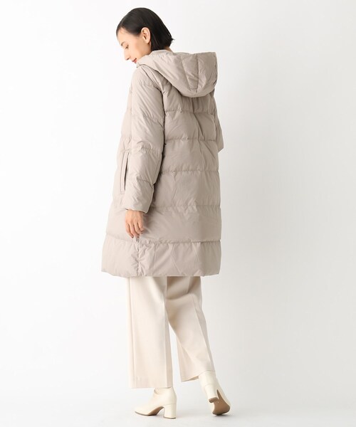 【ミュラーダウン】ボリュームカラーロングジャケット