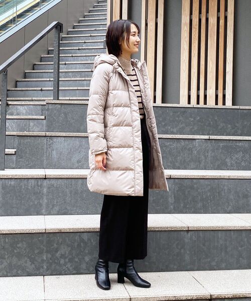 【ミュラーダウン】ボリュームカラーロングジャケット