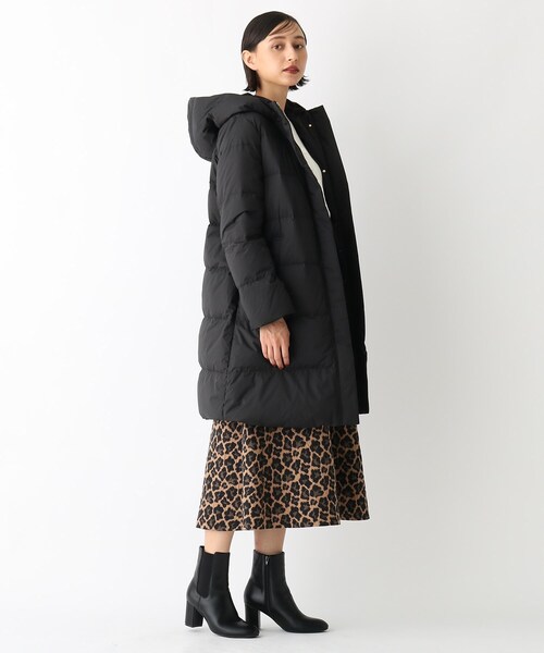 OPAQUE.CLIP（オペークドットクリップ）の「◆【ミュラーダウン】ボリュームカラーロングジャケット（ダウンジャケット/コート・レディース・ブラック/オフホワイト/ベージュ・36/38/40）」の8枚目の写真