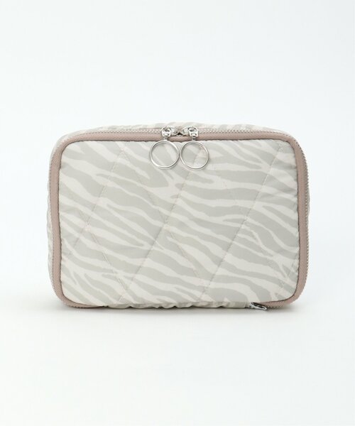 LBC（エルビーシー）の「キルトガジェットポーチ（ポーチ・レディース・ライトグレー/ブラック・FREE）」の10枚目の写真