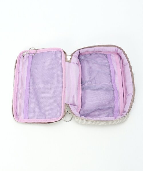 LBC（エルビーシー）の「キルトガジェットポーチ（ポーチ・レディース・ライトグレー/ブラック・FREE）」の3枚目の写真