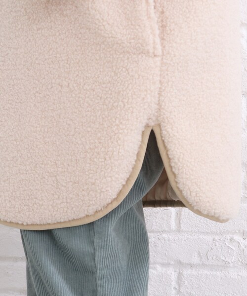 SHOO・LA・RUE（シューラルー）の「◆【リバーシブル】ボア キルト ジャケット（ノーカラージャケット・レディース・ブラック系4/ベージュ系その他7/カーキ系3・03/02/04）」の10枚目の写真