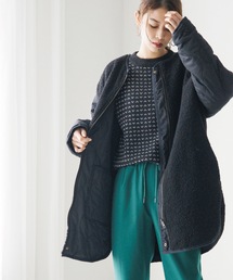 SHOO・LA・RUE | 【リバーシブル】ボアキルトジャケット(ノーカラージャケット)