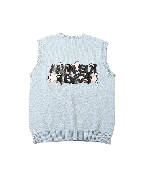 ANNA SUI(アナスイ)の「ANNA SUI × ATMOS ニットベスト(ベスト・レディース・サックスブルー/ホワイト・L/XL/M)」の9枚目の写真