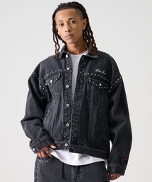 FUBU（ フブ）の「FUBU フブ スタッズ コットン デニム ジャケット ジャンパー Gジャン（デニムジャケット）」