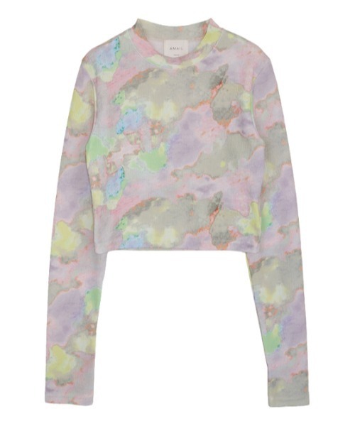 AMAIL（アマイル）の「Sky iland cloth（Tシャツ/カットソー・レディース・カーキ/ラベンダー・FREE）」の9枚目の写真