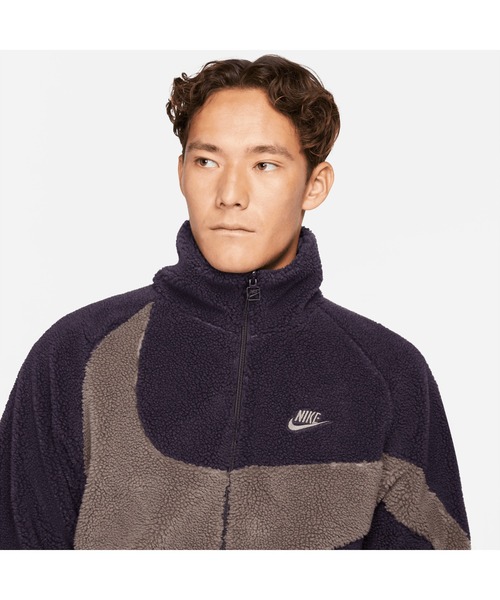 セール】ナイキ VM ビッグ スウッシュ Swoosh フルジップ シェルパ