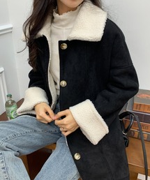 ABITOKYO | フェイクムートンボアジャケット(ムートンコート)