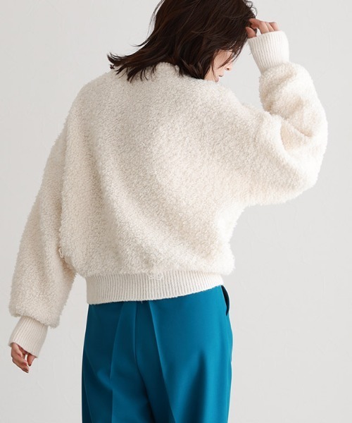 epine ♡ プードル　ニット FORT フェードケーブルタートルネックニット / COL：PERLA