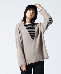 DROIT BELLO(ドロイトベロ) エルボーホールデザインニット