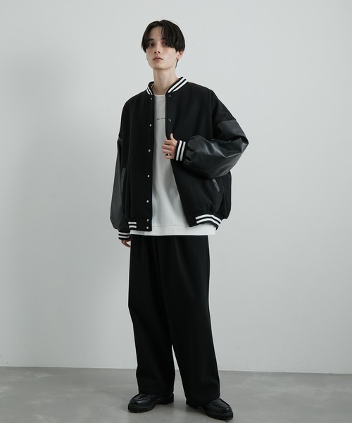 JUNRED(ジュンレッド)の「ウーリーニットバルーンスタジャン(スタジャン・メンズ・ダークグリーン/ブラック/ベージュ系その他2・S/M/L)」の12枚目の写真